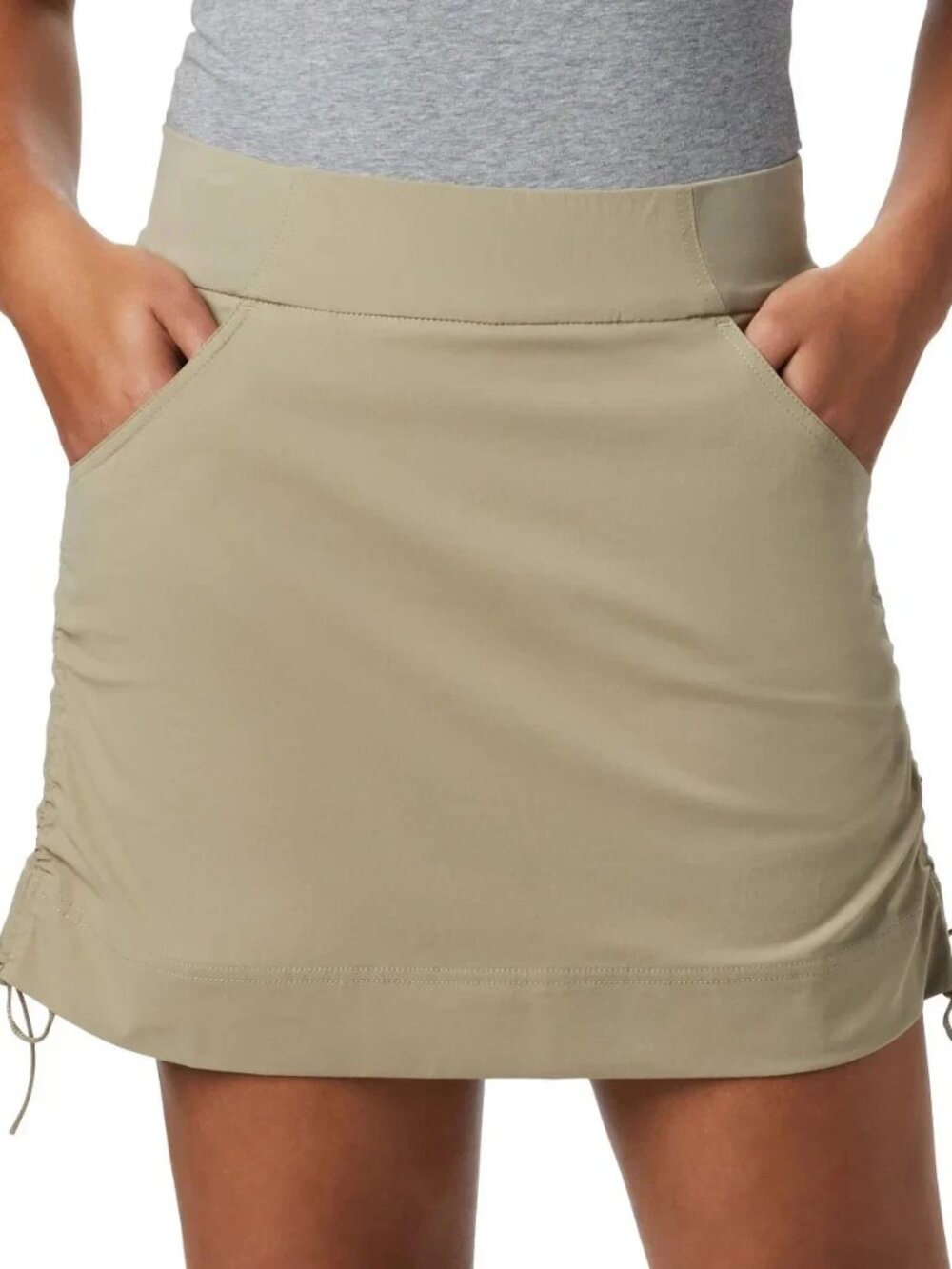 Columbia Omni Shade Women's Skirt Skort Tusk Tan Skirt Size Medium